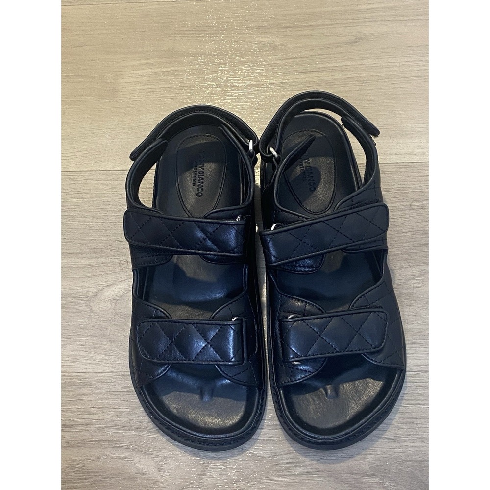 Tony Bianco Hiranni Sheep Napa Sandal Black Leather Sz EU 40 / US 9.5 - Picture 12 of 15
